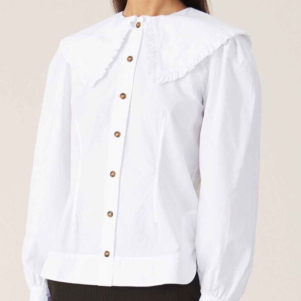 GANNI Cotton Poplin Shirt